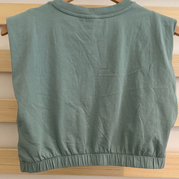ASOS Sage Green Cropped Muscle Tank - Picture 2 of 3